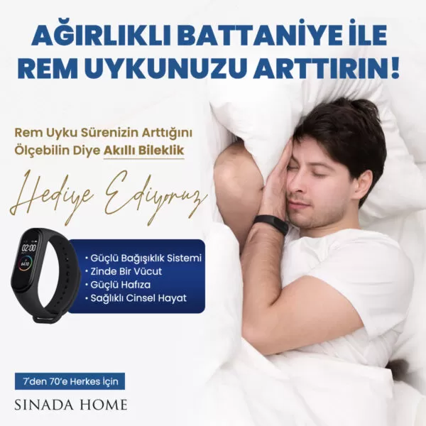 Sinada Ağırlıklı Battaniye (TV, KOLTUK, YOGA, RAHATLAMA, SARILMA, ANKSİYETE, KAYGI) Battaniyesi 6 kg