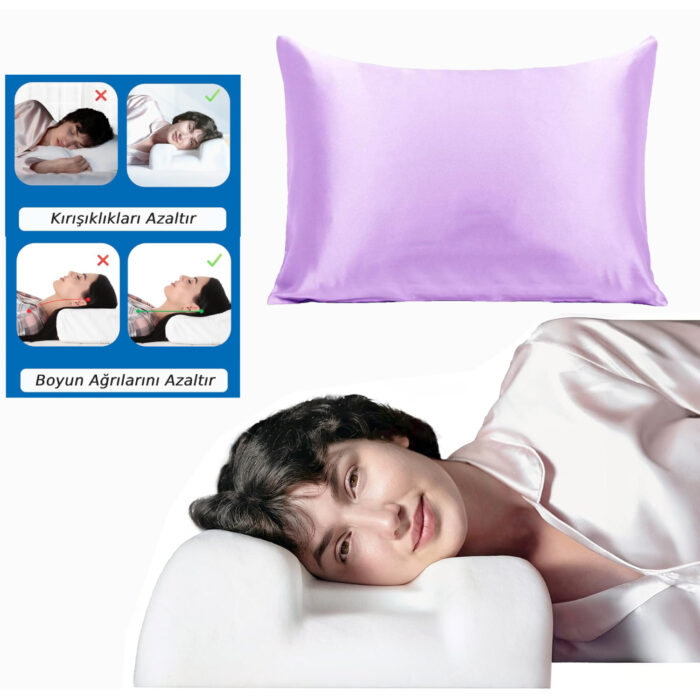 Sinada Home %100 Saf Dut İpek Kumaş Kılıflı Güzellik Yastığı ( Kırışıklık Önleyici )